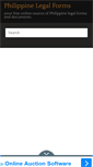 Mobile Screenshot of philippinelegalforms.com
