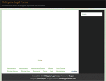 Tablet Screenshot of philippinelegalforms.com